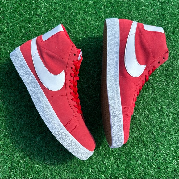 Nike Sb Zoom Blazer Mid University Red / White - Picture 10 of 13